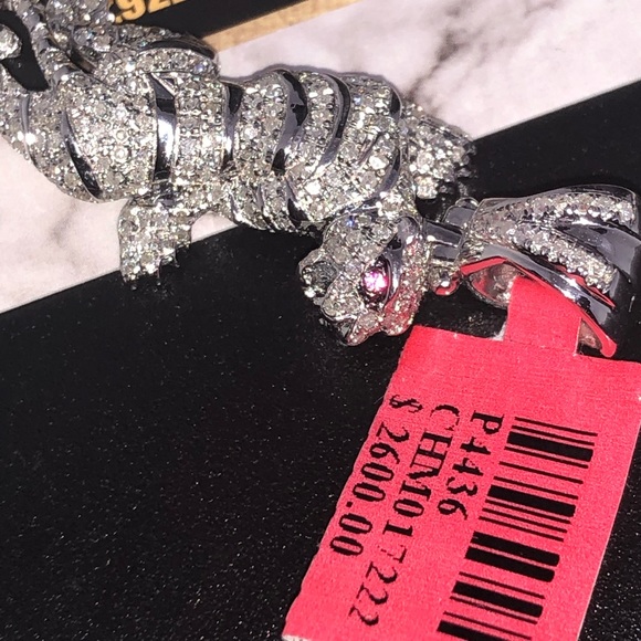 Mesmerizing REAL DIAMOND Custom tiger pendant WOW! - Picture 8 of 15